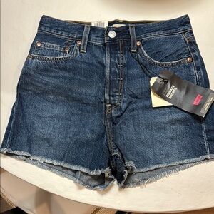 Levi's Women's Blue Denim Shorts